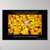 Inspirerend afdruk van rubberkokers poster (Voorkant)