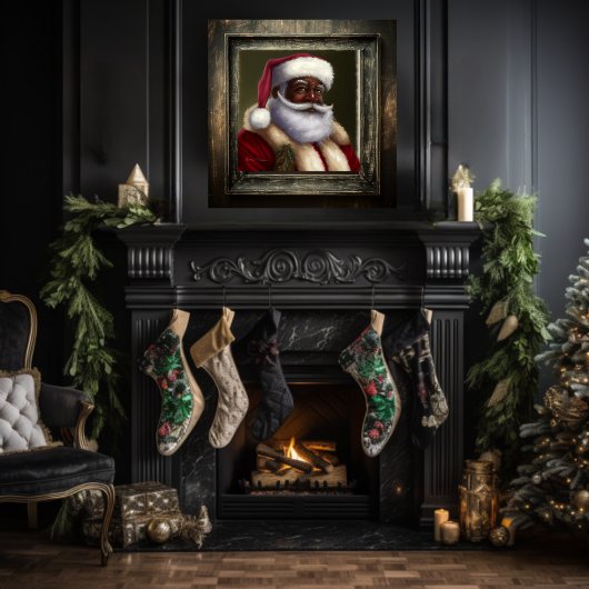 Inspirerend Afrikaans Amerikaans Kerstman Poster