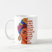 Inspirerend Afro-Amerikaanse vrouw met citaat Koffiemok (Links)