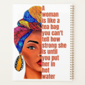 Inspirerend Afro-Amerikaanse vrouw met citaat Planner (Achterkant)