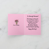 Inspirerend Afro-Amerikaanse vrouw Verjaardag Kaart (Binnen)