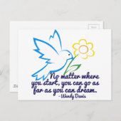 Inspirerend Afstuderen Citaat Dream Big Briefkaart (Voorkant / Achterkant)