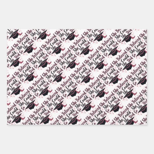 Inspirerend Afstuderen Inpakpapier Vel (Voorkant)