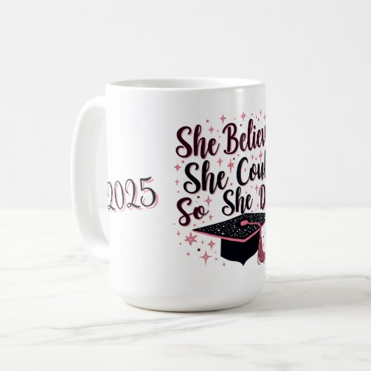 Inspirerend Afstuderen Mok (Voorkant links)