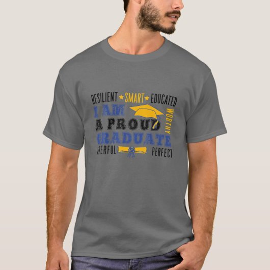Inspirerend Afstuderen Quote T-shirt (Voorkant)