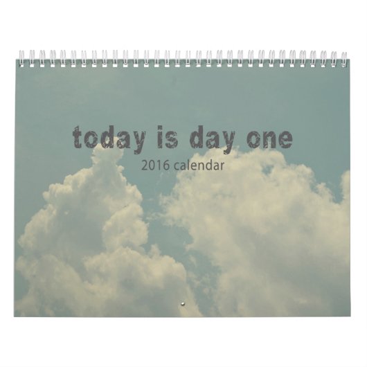 inspirerend agenda 2016 - Vandaag is dag één dag Kalender (Hoes)