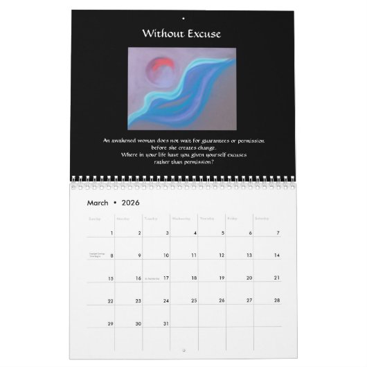 Inspirerend agenda kalender (Mar 2026)