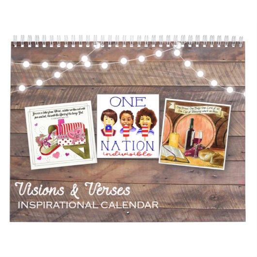 Inspirerend agendabarnhouten lichten kalender (Hoes)