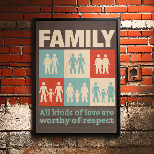 Inspirerend Alle soorten Liefde LGBT-Poster Poster