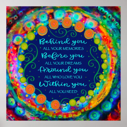 Inspirerend alles wat je nodig hebt Quote Classroo Poster (Voorkant)