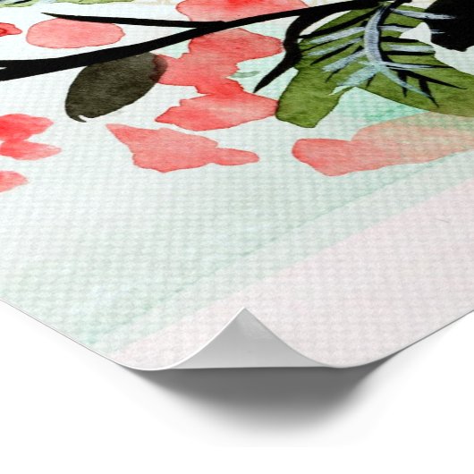 Inspirerend als je het droomt Waterverf Poster (Hoek)