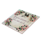 Inspirerend als je het droomt Waterverf Tegeltje (Zijkant)