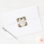 Inspirerend als je het droomt Waterverf Vierkante Sticker (Envelop)