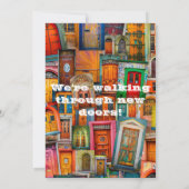 Inspirerend Antiek Deuren Housewarming Party Kaart (Achterkant)