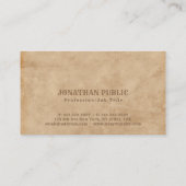 Inspirerend Antiek look Premium-dikte luxe Visitekaartje (Achterkant)