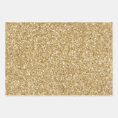 Inspirerend Aqua Gold Eenhoorns Sterren Inpakpapier Vel (Voorkant 2)