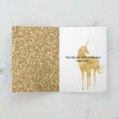 Inspirerend Aqua Gold Eenhoorns Sterren Kaart (Binnen)