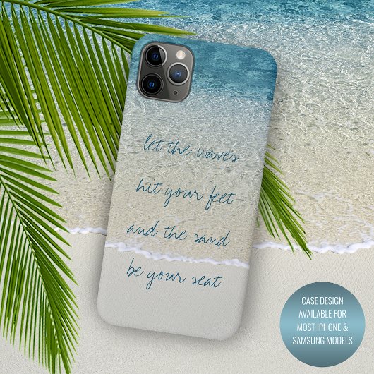 Inspirerend Aqua Turquoise Surf Waves Foto Case-Mate iPhone Case