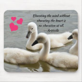 Inspirerend Aristoteles Quote Baby Muismat (Voorkant)