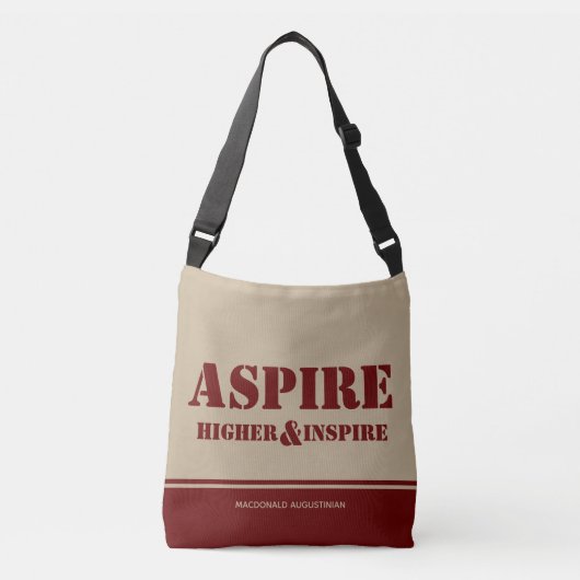 Inspirerend ASPIRE HOGER INSPIRE Burgundy Khaki Crossbody Tas (Voorkant)