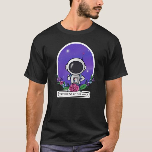 Inspirerend astronaut t-shirt (Voorkant)