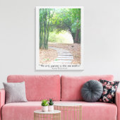 Inspirerend baanvak met Zen Quote Bamboo Canvas Afdruk (Insitu (Woonkamer))