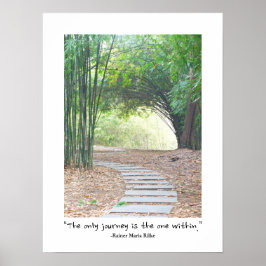 Inspirerend baanvak met Zen Quote Bamboo Poster