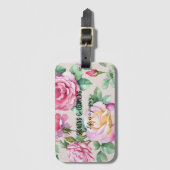 Inspirerend bagagelabel. Groeien & leren. Bagagelabel (Voorkant (verticaal))