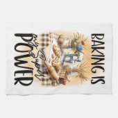 Inspirerend bakken is mijn Superpower Theedoek (Horizontaal)