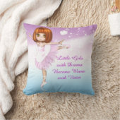 Inspirerend Ballerina Little Girls Droomquote Kussen (Deken)