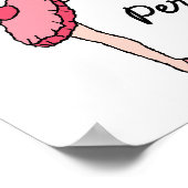 Inspirerend Ballet Dancer Poster (Hoek)