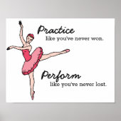 Inspirerend Ballet Dancer Poster (Voorkant)