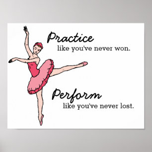 Inspirerend Ballet Dancer Poster