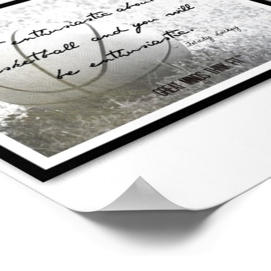 Inspirerend Basketball Quotes Poster 9-12 (Hoek)
