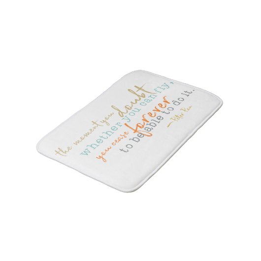 Inspirerend Bath Mat Storybook Quote (Gekanteld)