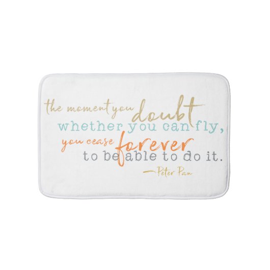 Inspirerend Bath Mat Storybook Quote (Voorkant)