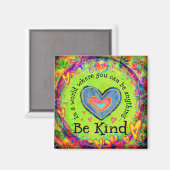Inspirerend  Be Kind Inspirivity Magnet (Voorkant / Achterkant)