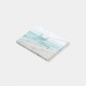 Inspirerend Beach Dreams Quote Retro Ocean Waves Post-it® Notes (Schuin)