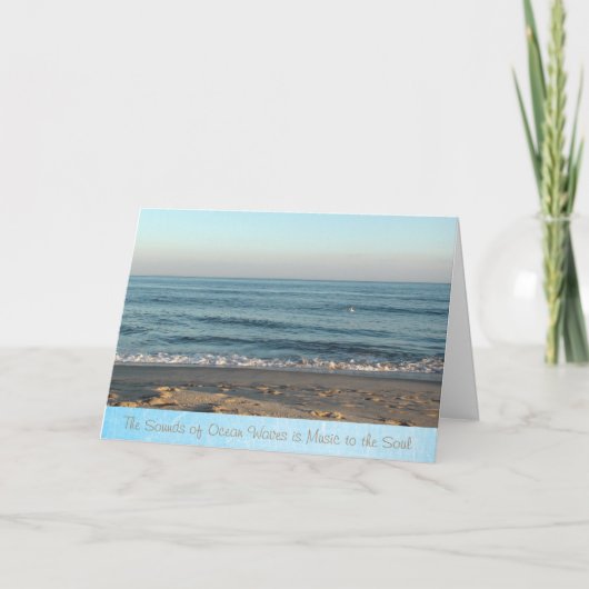 Inspirerend Beachy Card Kaart (Voorkant)