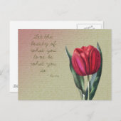 Inspirerend Beauty Tulip Briefkaart (Voorkant / Achterkant)