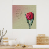 Inspirerend Beauty Tulip Poster (Keuken)