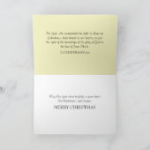 Inspirerend Beer & Lantaarn Bijbelvers Kerst Feestdagen Kaart (Binnen)