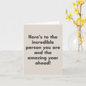 Inspirerend bemoedigende boodschap minimalistische kaart (Gele Bloem)