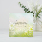 Inspirerend bemoedigende Schrift met madeliefjes Kaart (Staand voorkant)