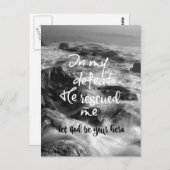 Inspirerend, bemoedigende woorden briefkaart (Voorkant / Achterkant)