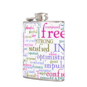 Inspirerend bemoedigende woorden heupfles (Links)