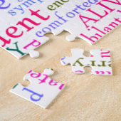 Inspirerend bemoedigende woorden legpuzzel (Zijkant)