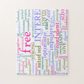 Inspirerend bemoedigende woorden legpuzzel (Verticaal)