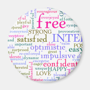 Inspirerend bemoedigende woorden magneet