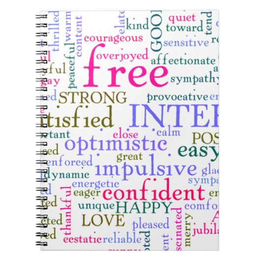 Inspirerend bemoedigende woorden notitieboek (Voorkant)